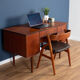Teak 1960s Danish mid century desk made in Denmark