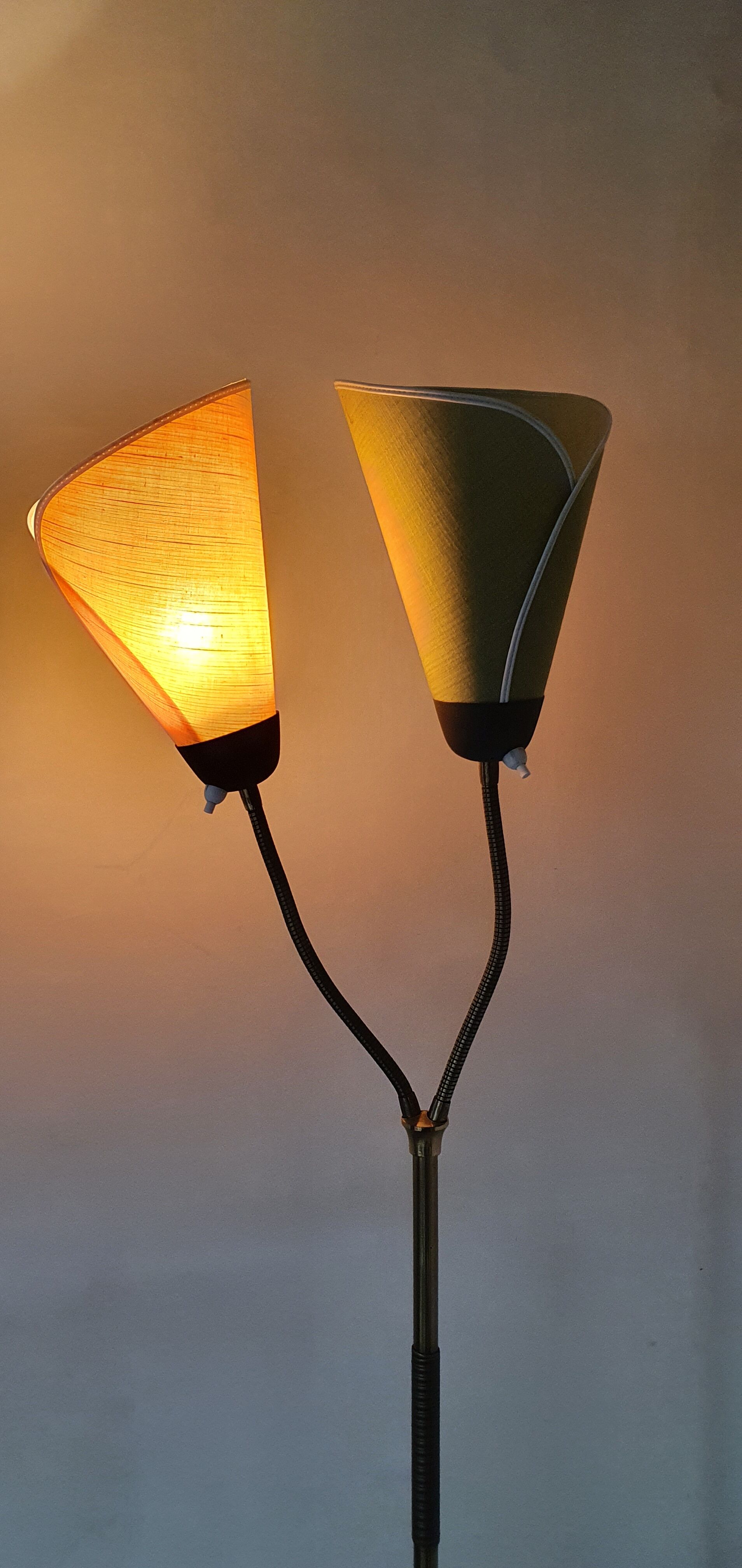 Adjustable floor lamp from the 1950s to 1960s