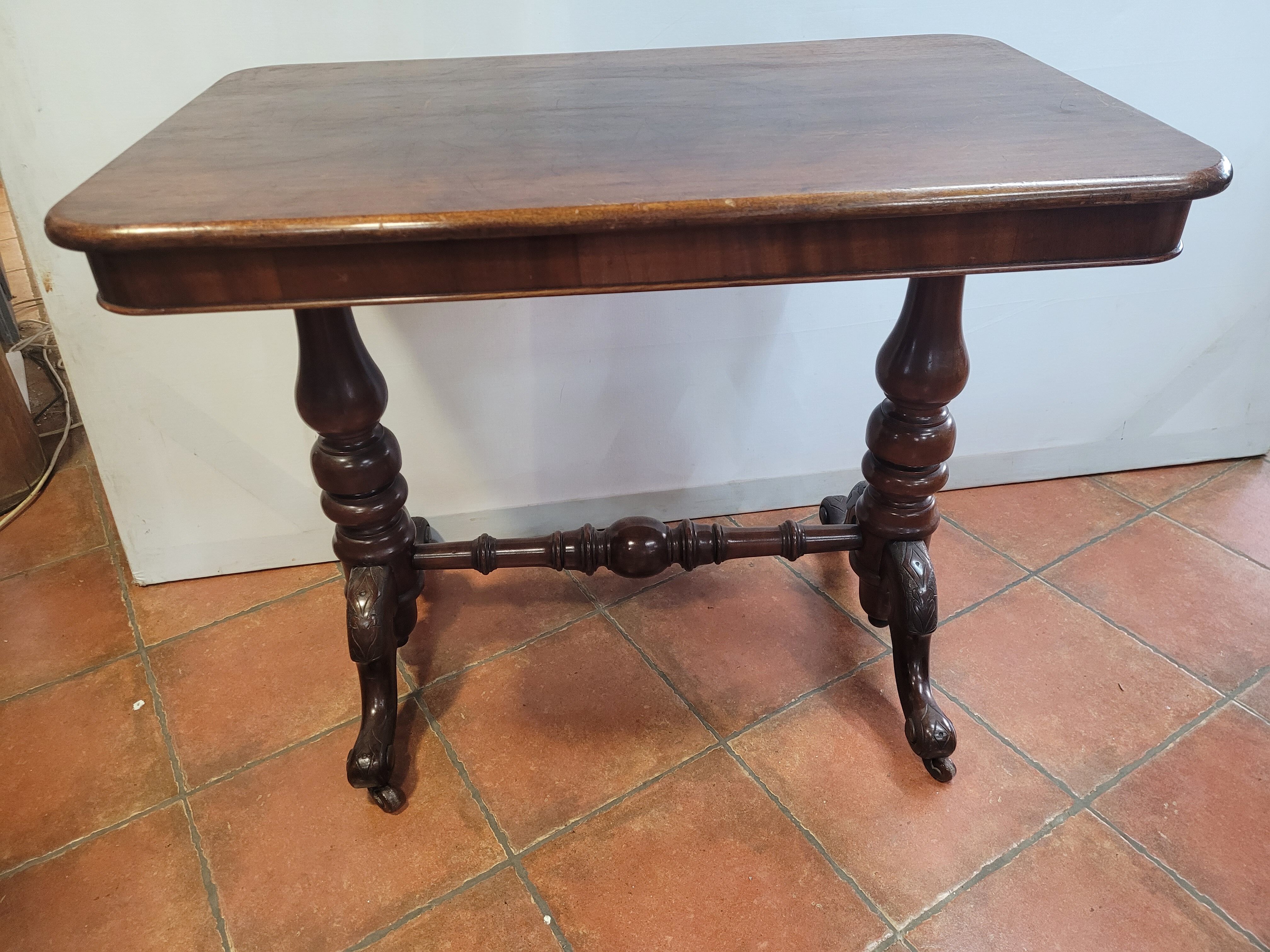 Antique mahogany bistro table