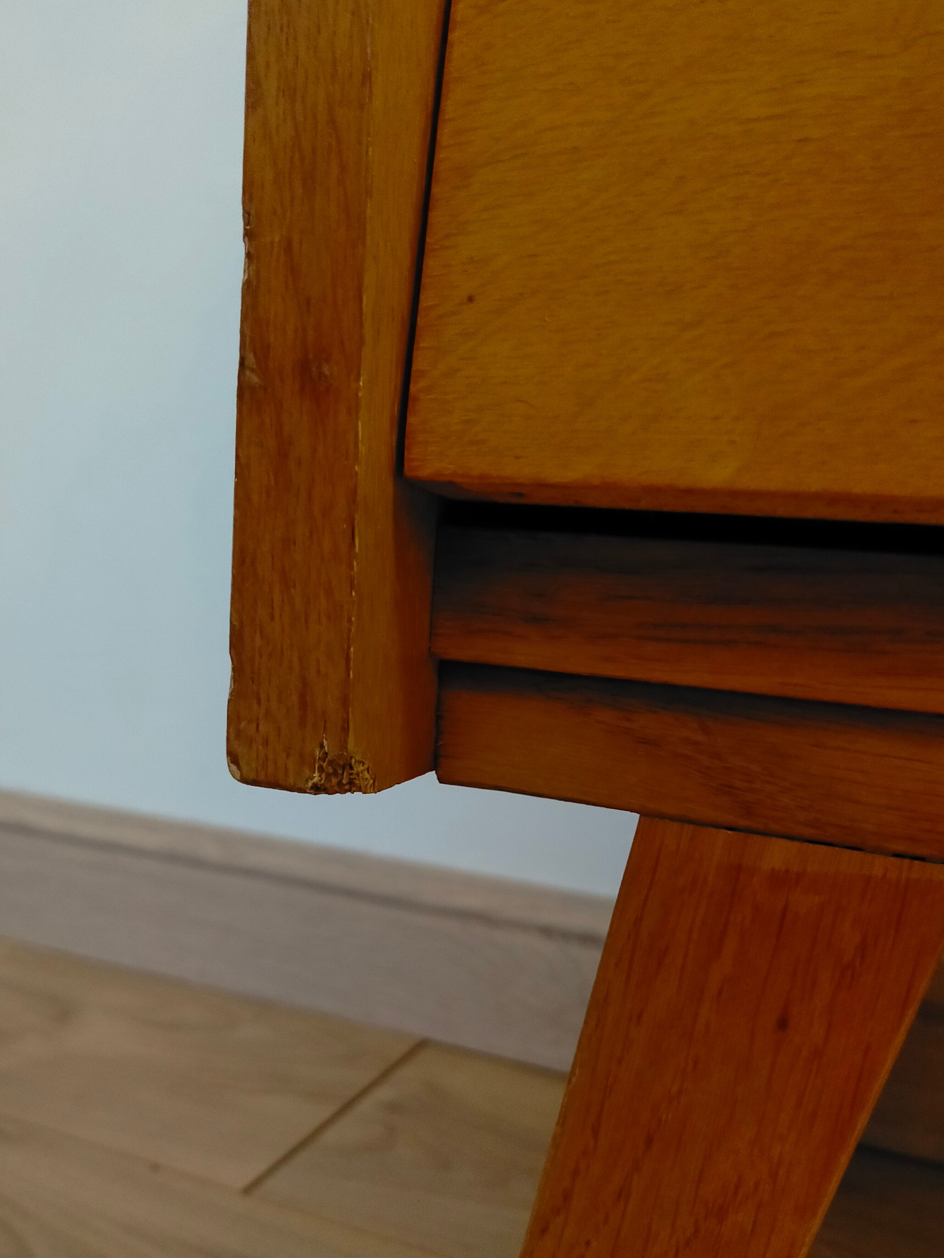 Scandinavian dresser vintage compass feet