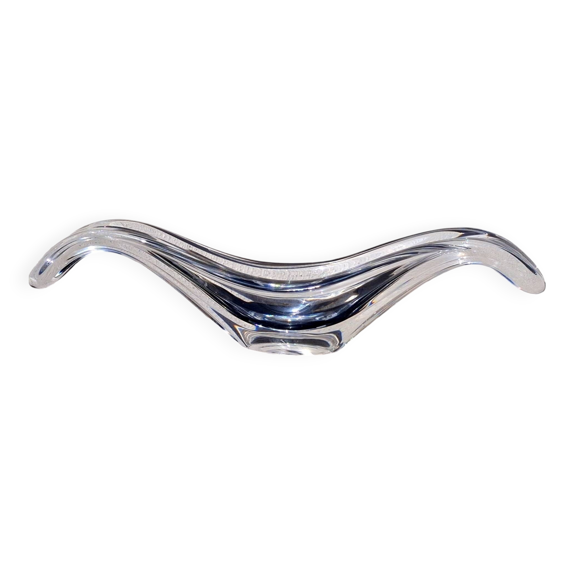 Crystal cup stamped Baccarat France, tableware design.