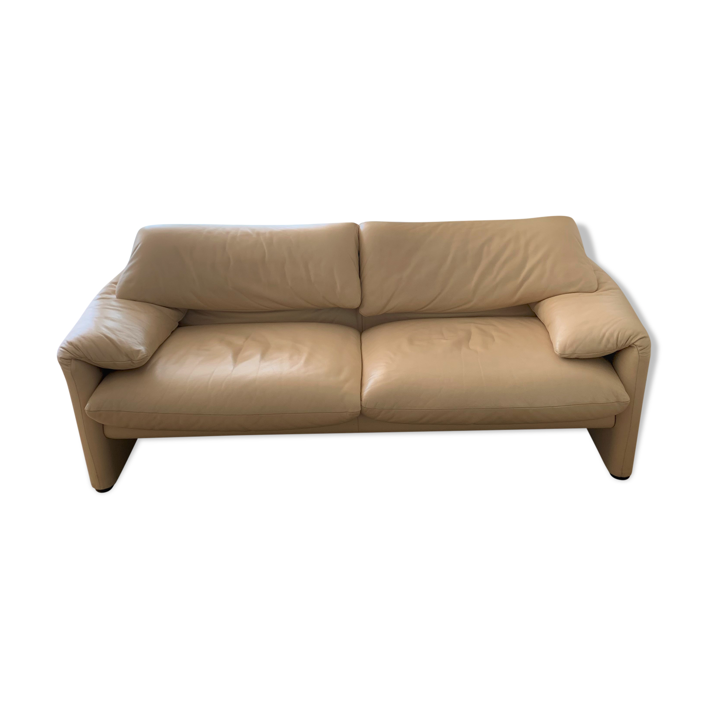 Cassina leather Maralunga sofa