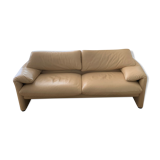 Cassina leather Maralunga sofa