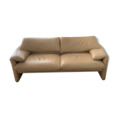 Cassina leather Maralunga sofa