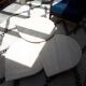 Tables gigognes en travertin Roche Bobois