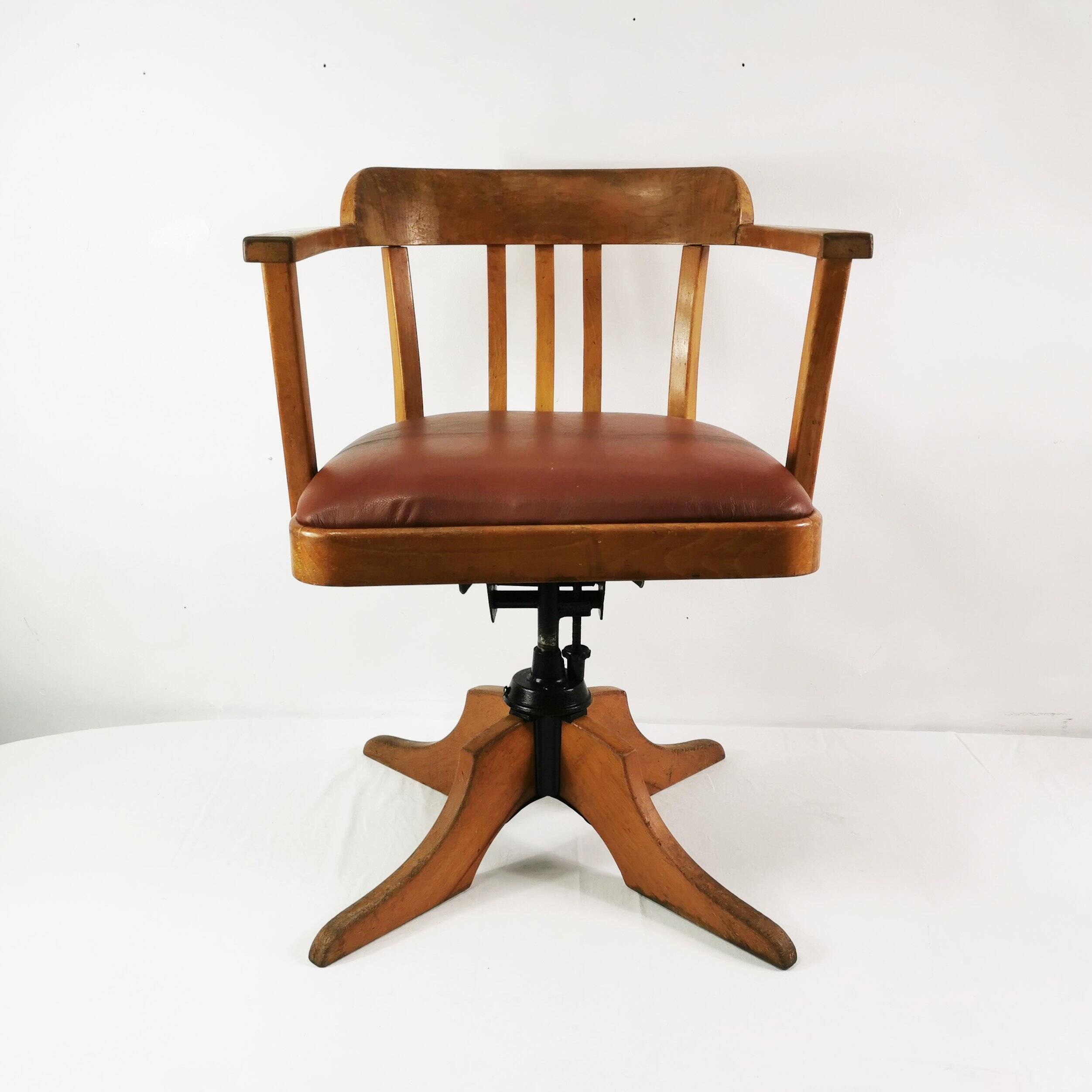Chaise de bureau Art Déco, Ehapa, Danemark, années 1930
