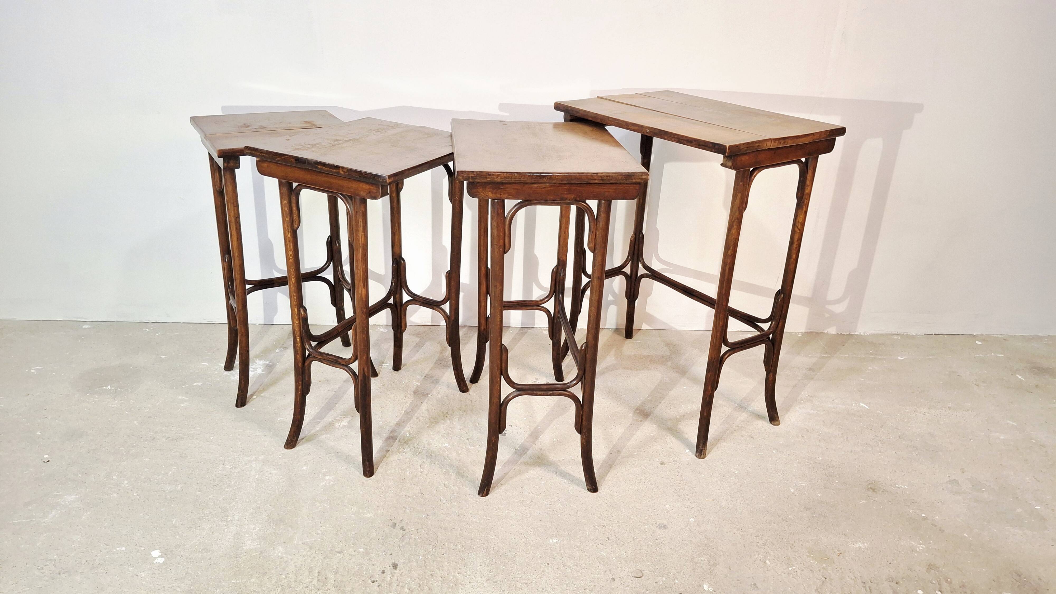 Thonet Bentwood Nesting Tables Set of 4