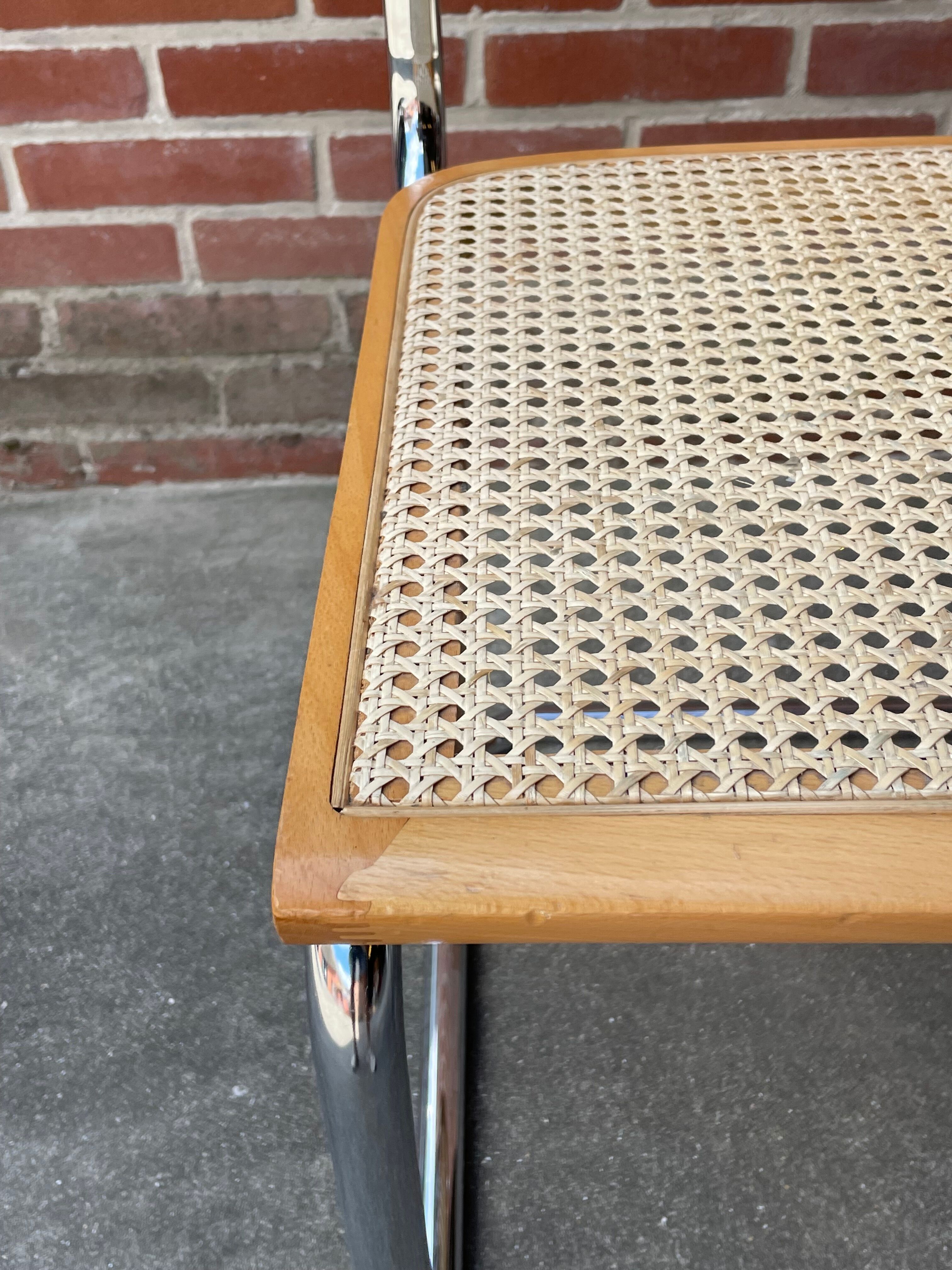 Cesca design chair model b32 in chrome