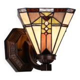 Square Tiffany wall lamp