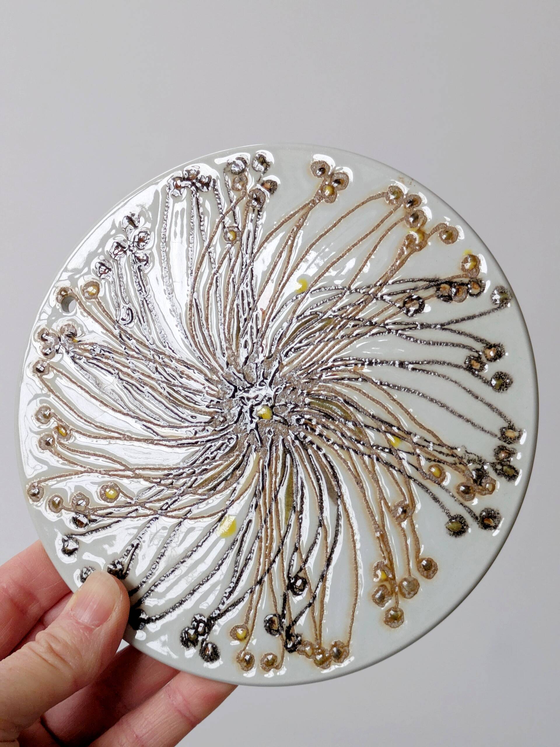 Set of 2 Royal Copenhagen trivets, Denmark, 1970s