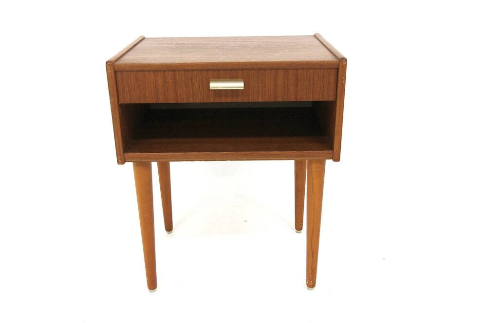Scandinavian teak bedside table, Sweden, 1960s