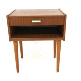 Scandinavian teak bedside table, Sweden, 1960s