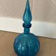 Vintage Empoli Glass Decanter with Stopper, Italy, 1960s