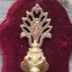 Art Nouveau Wall Sconce: French Metal, Opaline Rose Shade, C1950s
