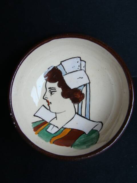 Vintage Quimper earthenware bowl