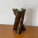Vase tripode en barbotine