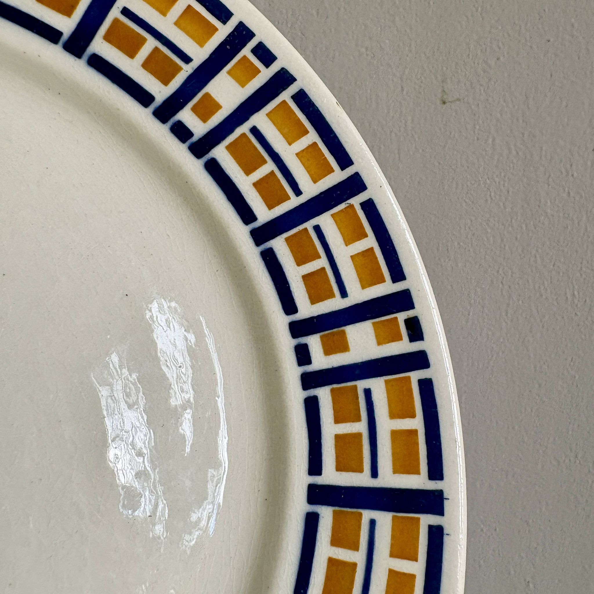 Set of 8 antique flat plates - Robinson de Badonvillier