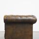 Fauteuil Chesterfield vintage en cuir de vache anglais