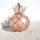 Lotus ceiling lamp in pink mother-of-pearl and brass
