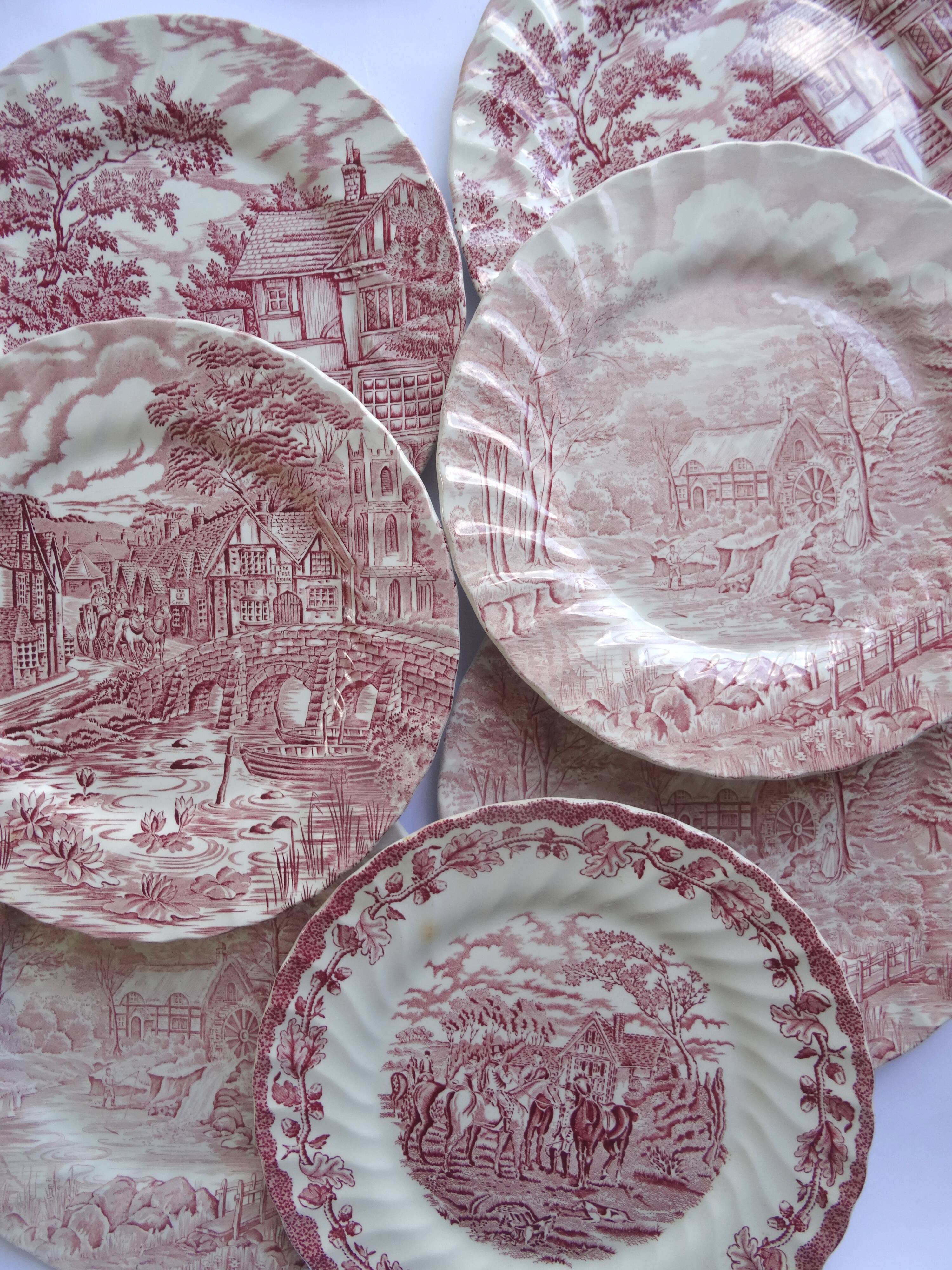 2 Myott The Hunter English plates