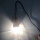 Vintage orange bakelite glass lamp - 25 cm