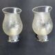 Pair of chrome wall sconces vintage bathroom
