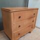 Commode vintage en bois en plaquage clair