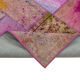 Handmade oriental contemporary 198 cm x 302 cm multicolor patchwork carpet