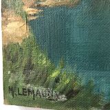Peinture à l’huile « la Seine »