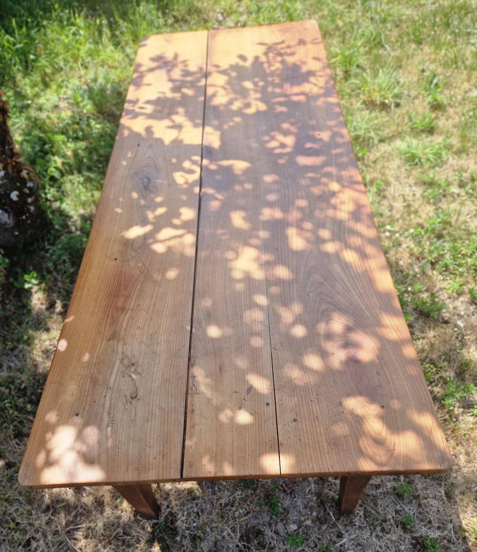 Old farmhouse table in cherry wood 204 x 81 cm