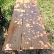 Table de ferme ancienne en merisier 204 x 81 cm