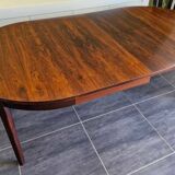 Scandinavian extendable round table in rosewood, 1970s