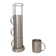 4 Grandes Tasses en inox et son support métallique