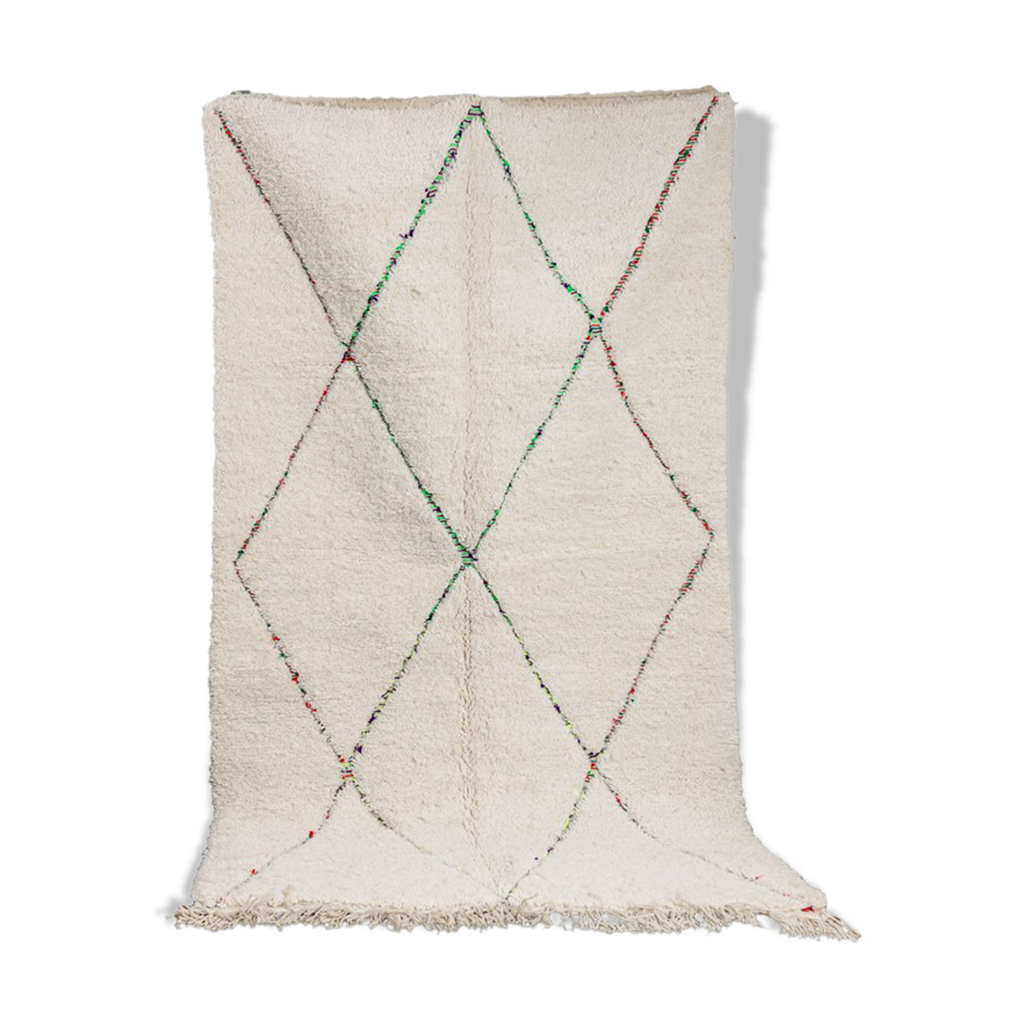 Berber carpet colored diamonds 145x245 cm