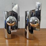 Vintage chrome wall lights - 70'S design