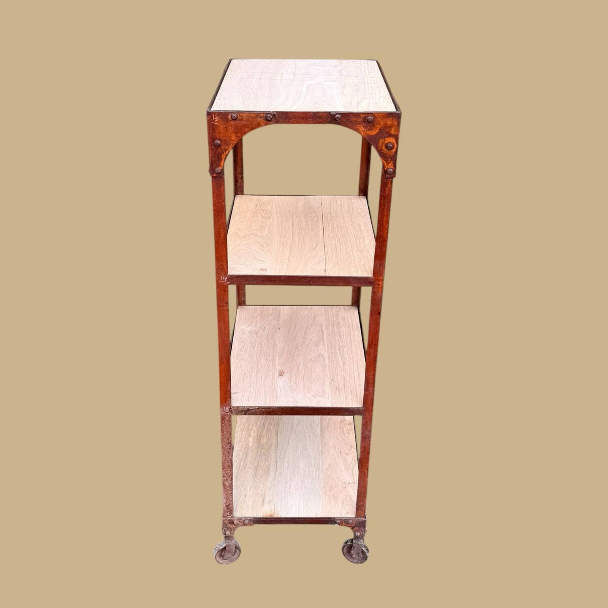 Old industrial shelf, workshop furniture