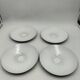 4 enameled sheet metal lampshades