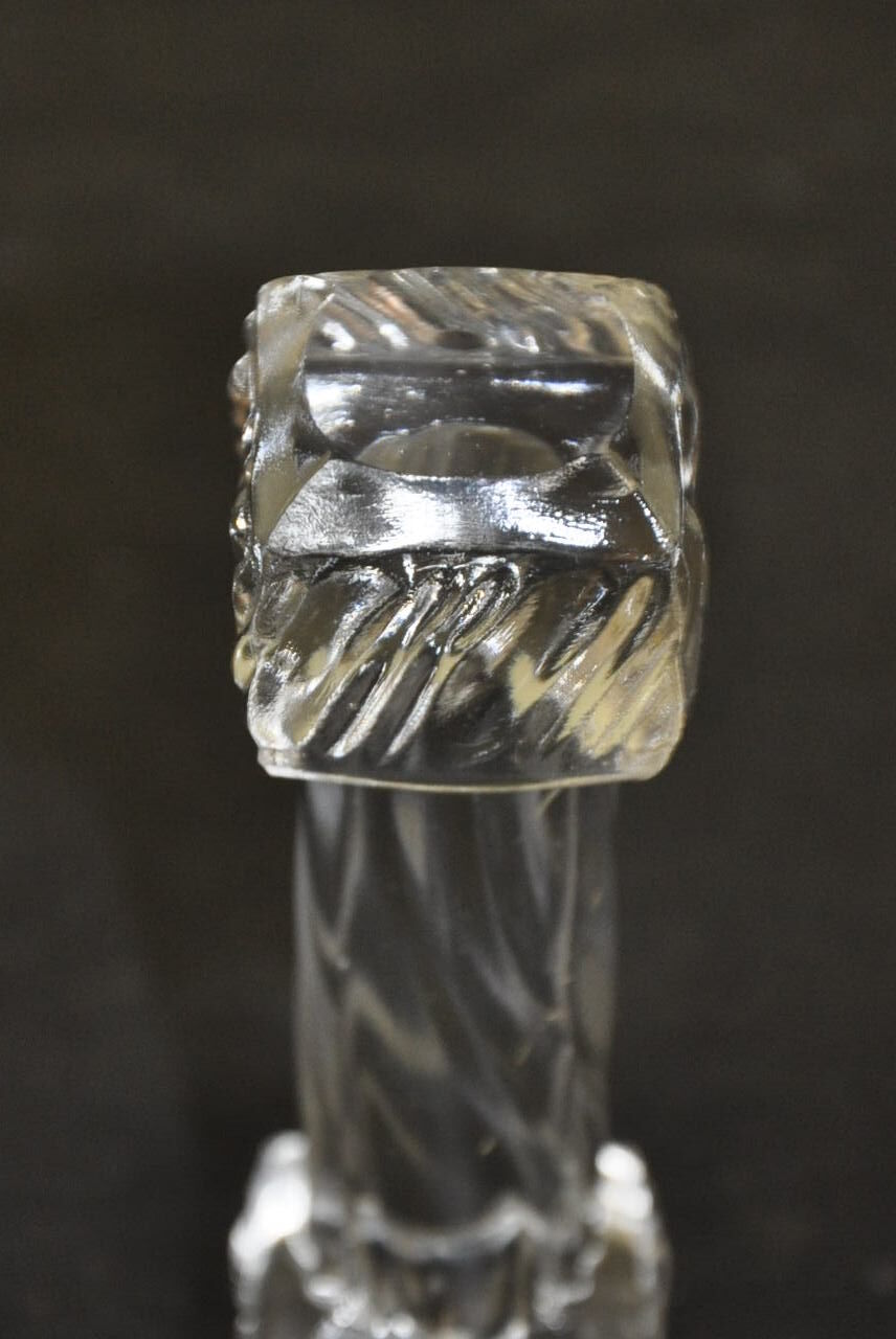 Old glass knife holder