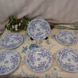 Set of 6 dessert plates épine uc sarreguemines model