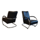 Paire de fauteuils tubulaires