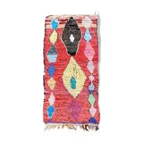 Carpet berbere boucherouite red 110×230 cm