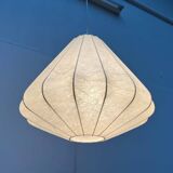 Modern mid-century Cocoon pendant lamp by Friedel Wauer for Goldkant Leuchten, Germany, 1960s.