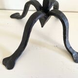 Wrought iron candlesticks