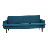 1970s, Danish 3-seater sofa, furniture wool, teak wood.