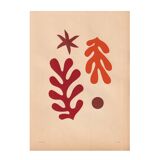 A duo of contemporary collages inspired by Matisse signed eawy.