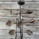 African oil lamps on stands