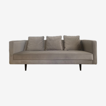3-seater sofa velvet grip / taupe created by Autoban