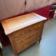 Chest of drawers louis XVI style, early twentieth in solid walnut