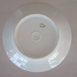 Vintage Vista Alegre 4 Dessert Porcelain Plates Hand Painted with Pink Rose