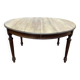 Table de salle à manger ovale de style Louis XVI en noyer